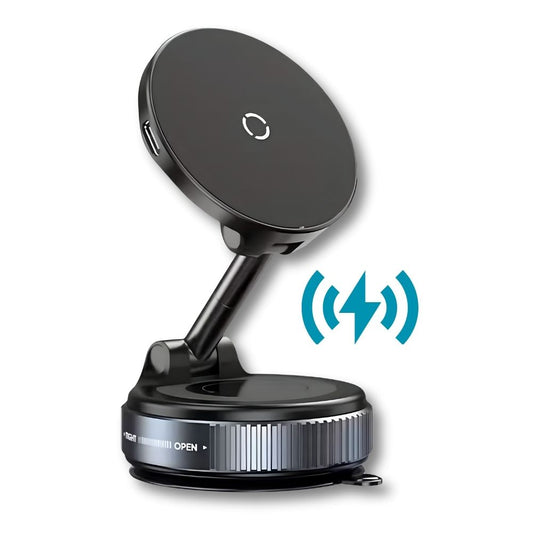 MaxGripPlus - Suport de telefon Magnetic cu Încărcare Wireless
